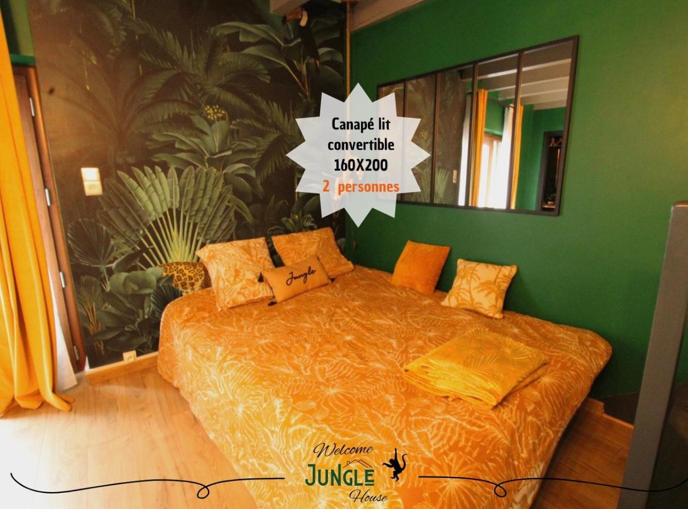 Maison "Jungle House" 90 M2 Billard, Retroprojecteur, Bar A Jeux , Vinyle, Wifi Fibre, Ideal Pro & Famille A Montbrison Extérieur photo