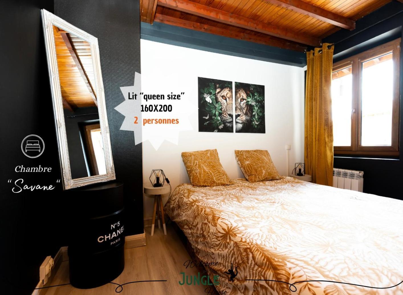 Maison "Jungle House" 90 M2 Billard, Retroprojecteur, Bar A Jeux , Vinyle, Wifi Fibre, Ideal Pro & Famille A Montbrison Extérieur photo